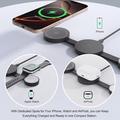 Caricabatterie MagSafe 3-in-1 Y333 per iPhone, AirPods, Apple Watch - 15W