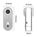 Mini ventilatore portatile Y61 - 100 velocità, USB-C, display digitale - Grigio scuro