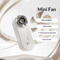 Ventilatore portatile Y61 Mini - 100 velocità, USB-C, display digitale - Bianco