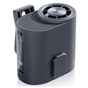 Ventilatore da cintura a clip Y66 per semiconduttori con display digitale - Nero