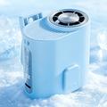 Ventilatore da cintura a clip Y66 per semiconduttori con display digitale - Blu