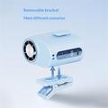 Ventilatore da cintura a clip Y66 per semiconduttori con display digitale - Blu