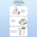 Ventilatore da cintura a clip Y66 per semiconduttori con display digitale - Bianco