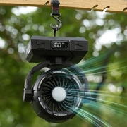 Ventilatore portatile da tenda da campeggio Y7 con luce LED