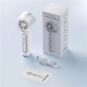 Ventilatore portatile Y72 con nebulizzazione d\'acqua e display intelligente - 3000mAh - Bianco