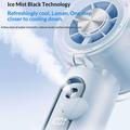 Ventilatore portatile Y72 con nebulizzazione rinfrescante e display intelligente - 3000mAh - Blu