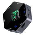 YC-931 Hub USB-C 8-in-1 4K con display OLED - Ricarica PD da 100W - Nero