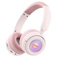 YESIDO EP06 Bambini Cuffie Stereo Bluetooth senza fili per la musica Bambini Cuffie montate sulla testa - Rosa