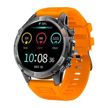 YK15 IP68 Orologio intelligente impermeabile per esterni con chiamata Bluetooth - Arancione