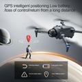 YL059 Drone pieghevole GPS con schermo da 4.3" remoto - Grigio chiaro