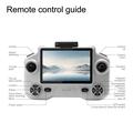 YL059 Drone pieghevole GPS con schermo da 4.3" remoto - Grigio chiaro