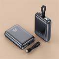 YM-1254 Mini power bank con cavo integrato - 20000mAh - Ossidazione