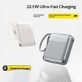 YM-1410 Mini power bank da 20000mAh con ricarica rapida da 22.5W - Ossidazione