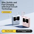 YM-1422 Mini power bank da 20000mAh - Cavi USB-C e Lightning - Rosa