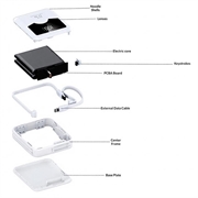 YM-1422 Mini power bank da 20000mAh - Cavi USB-C e Lightning - Bianco