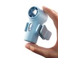 YS-G10 Mini ventilatore portatile da agganciare con display digitale - Blu