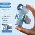 YS-G10 Mini ventilatore portatile da agganciare con display digitale - Blu