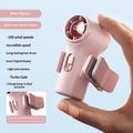 YS-G10 Mini ventilatore portatile da agganciare con display digitale - Rosa