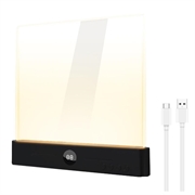 Lampada da comodino LED in acrilico trasparente YSJ-019 Plus - Ricarica Type-C