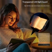 Lampada da comodino LED in acrilico trasparente YSJ-019 Plus - Ricarica Type-C - Nero
