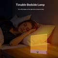Lampada da comodino LED in acrilico trasparente YSJ-019 Plus - Ricarica Type-C - Rosa