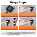 YT06 Fascia riscaldante per spalle e collo con connessione USB e monitoraggio intelligente - Grigio