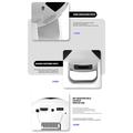Mini proiettore YT600 Football Design - Android 13, WiFi 6 - Bianco / Nero