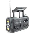 YX328 Radio solare di emergenza con manovella e torcia elettrica, power bank da 4000mAh