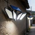 YY-22226 Lampada solare a LED a 4 luci con sensore di movimento PIR - 800 lumen