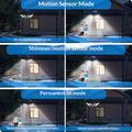 YY-22226 Lampada solare a LED a 4 luci con sensore di movimento PIR - 800 lumen