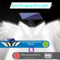 YY-22226 Lampada solare a LED a 4 luci con sensore di movimento PIR - 800 lumen