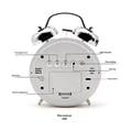 YY6031 Sveglia digitale ultra potente con attivazione vocale - 120dB - Nero