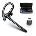 Auricolare Bluetooth YYK-526 con doppia microfono ENC per la riduzione del rumore - Nero