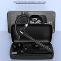 Auricolare Bluetooth YYK-526 con doppia microfono ENC per la riduzione del rumore - Nero