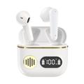 Auricolari Bluetooth 5.2 TWS con Custodia di Ricarica LED YYK-750 - Bianco