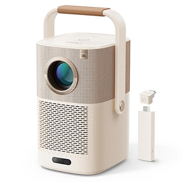 Proiettore portatile Yaber T2 Plus Full-HD con suono JBL e Google TV - Beige