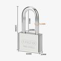 Lucchetto antifurto Yangfan in acciaio inossidabile da 60mm con arco lungo