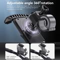Yesido C249 Supporto per telefono da moto e bicicletta con doppio sistema di fissaggio - 4.7-7" - Nero