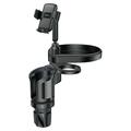 Yesido C274 Portabicchieri multifunzione 4 in 1 per auto - 4.7"-7.2" - Nero