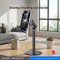 Yesido C303 - Supporto da tavolo magnetico girevole e regolabile a 360° per telefono - Nero