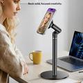 Yesido C303 - Supporto da tavolo magnetico girevole e regolabile a 360° per telefono - Nero
