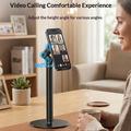 Yesido C303 - Supporto da tavolo magnetico girevole e regolabile a 360° per telefono - Nero