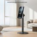 Yesido C303 - Supporto da tavolo magnetico girevole e regolabile a 360° per telefono - Nero