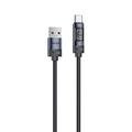 Cavo USB-C Yesido CA138C da 66W con ricarica rapida e display digitale - 1.2m - Nero