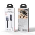 Cavo USB-C Yesido CA138C da 66W con ricarica rapida e display digitale - 1.2m - Nero