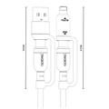 Cavo di ricarica 4 in 1 Yesido CA200 - Da USB-A/USB-C a USB-C/Lightning - Nero