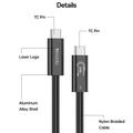 Cavo USB-C Yesido CA211 Thunderbolt 5 - Ricarica rapida da 240W, video a 16K, 80 Gbps, 1m - Nero