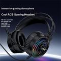 Cuffie da gioco RGB con cavo Yesido EK06 - Nero