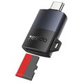 Yesido GS37 Lettore di schede TF USB-C con cordino - Adattatore OTG Plug-and-Play da 480 Mbps