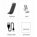 Tastiera wireless Yesido KB49 a tre ante con touchpad, tastierino numerico e supporto - Inglese
